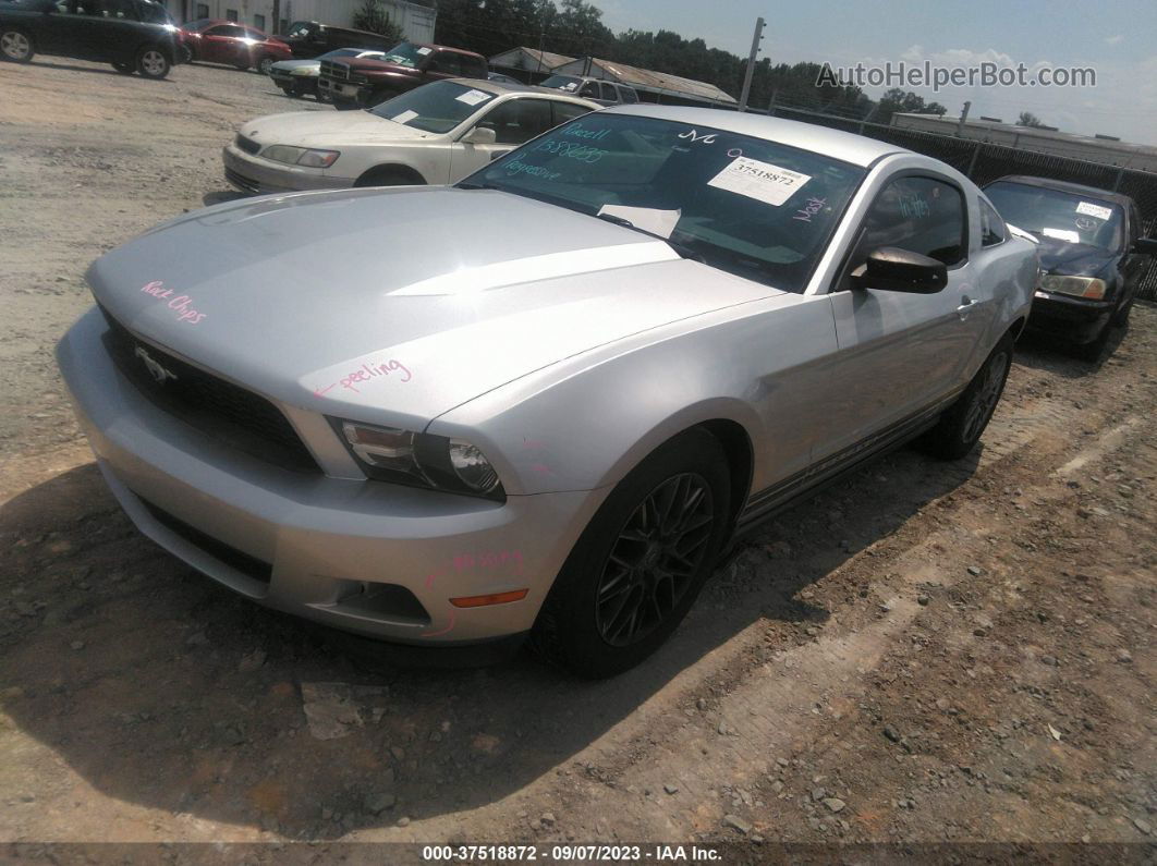 2011 Ford Mustang V6 Silver vin: 1ZVBP8AM3B5104005