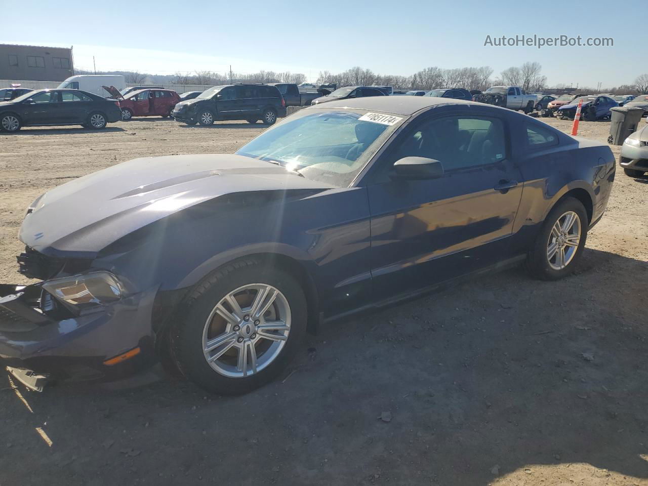 2011 Ford Mustang  Blue vin: 1ZVBP8AM3B5133875