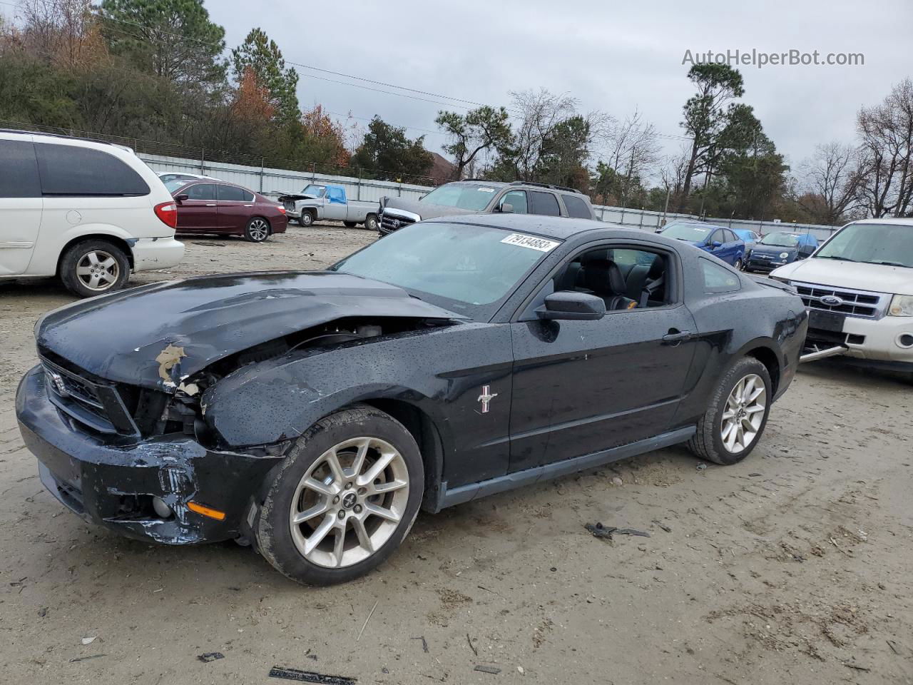 2011 Ford Mustang  Black vin: 1ZVBP8AM4B5102893