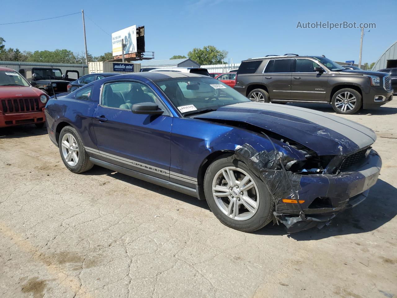 2011 Ford Mustang  Синий vin: 1ZVBP8AM4B5131620