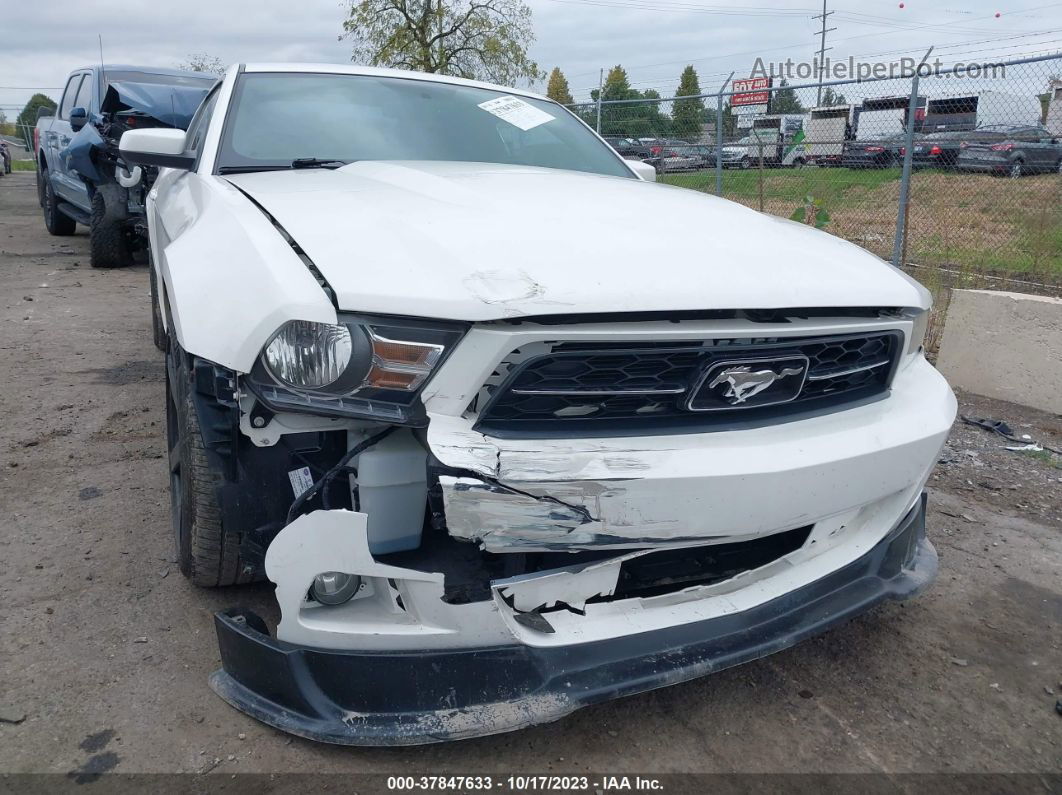 2011 Ford Mustang V6 White vin: 1ZVBP8AM4B5149616