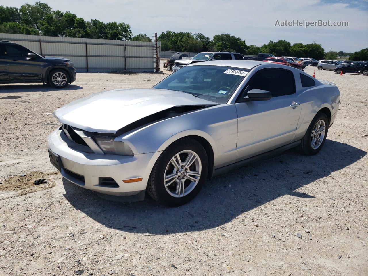 2011 Ford Mustang  Silver vin: 1ZVBP8AM5B5122733