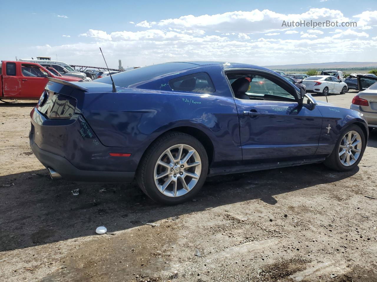 2011 Ford Mustang  Blue vin: 1ZVBP8AM5B5151911