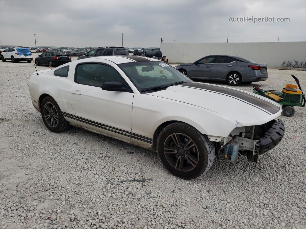 2011 Ford Mustang  White vin: 1ZVBP8AM6B5120702