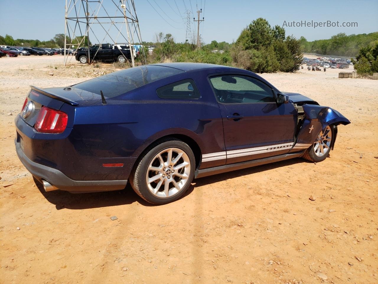 2011 Ford Mustang  Синий vin: 1ZVBP8AM6B5140691