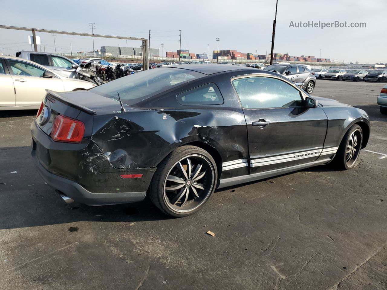 2011 Ford Mustang  Black vin: 1ZVBP8AM7B5106338