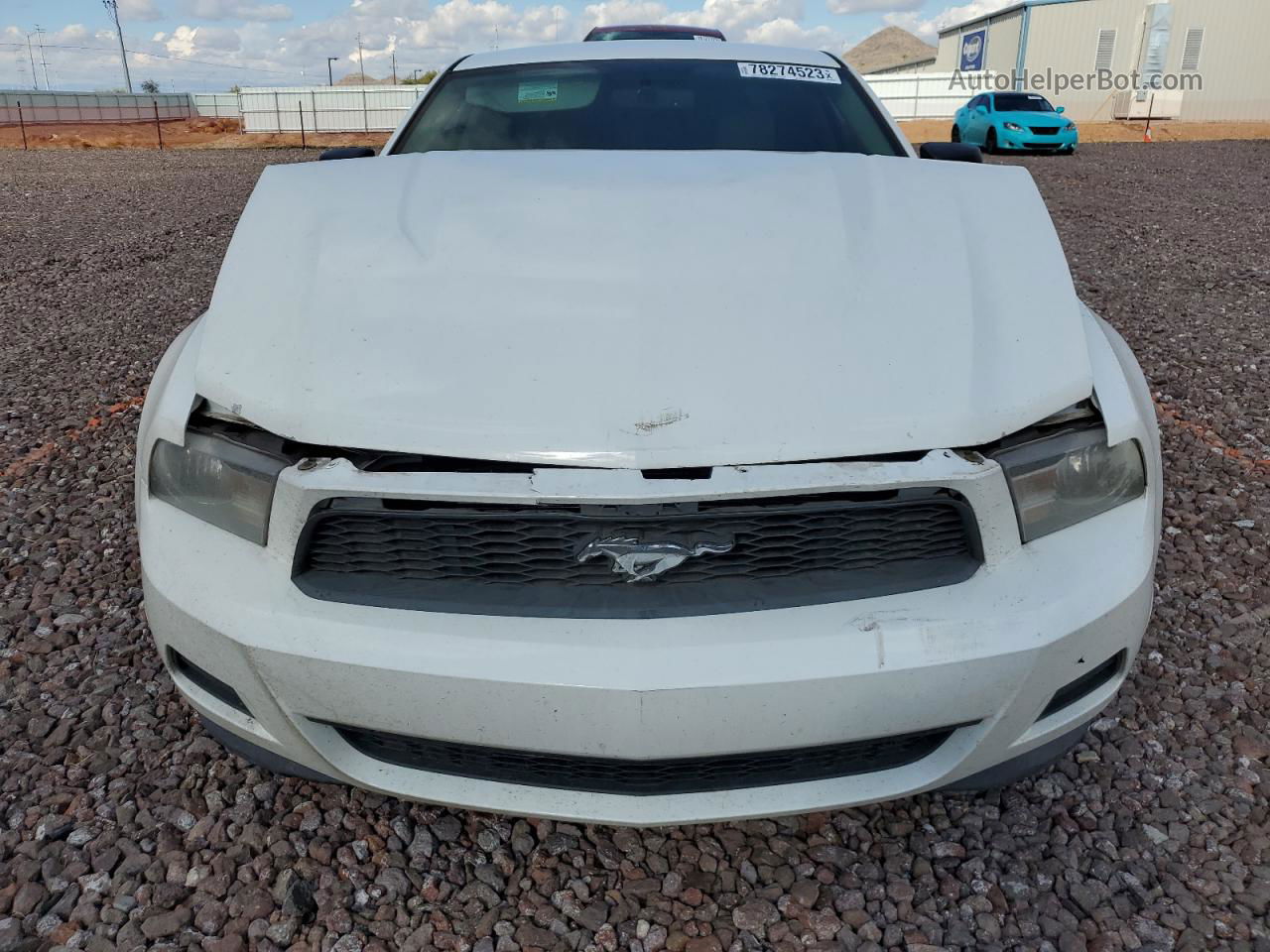 2011 Ford Mustang  White vin: 1ZVBP8AM7B5119851