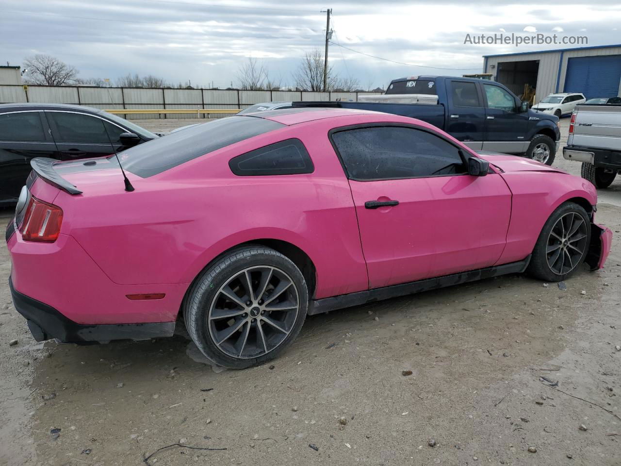 2011 Ford Mustang  Pink vin: 1ZVBP8AM7B5123088