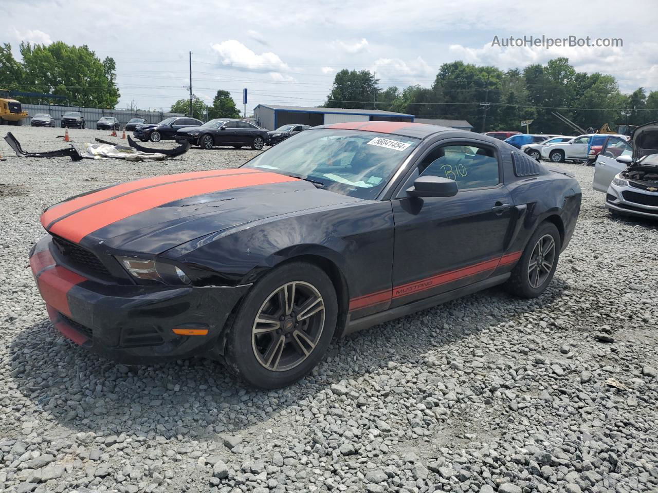 2011 Ford Mustang  Black vin: 1ZVBP8AM8B5121608