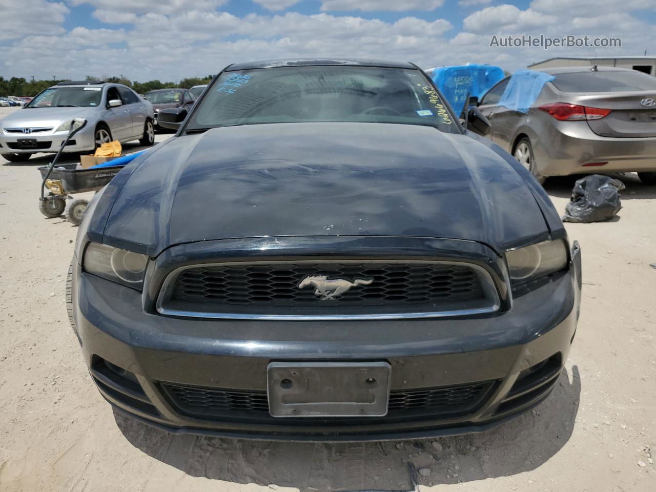 2014 Ford Mustang  Black vin: 1ZVBP8AM8E5284361