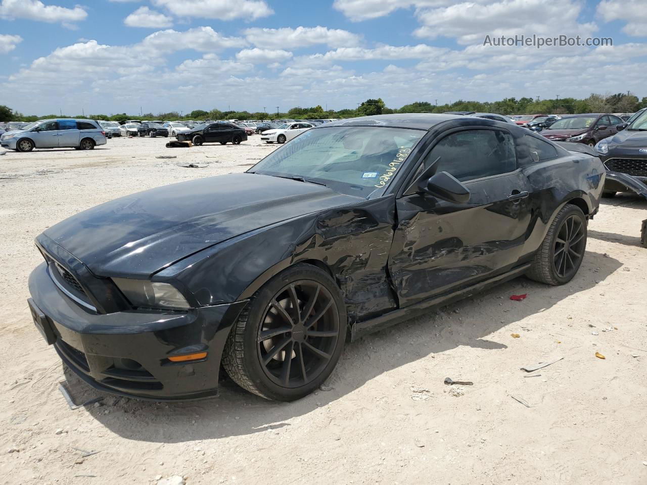 2014 Ford Mustang  Black vin: 1ZVBP8AM8E5284361