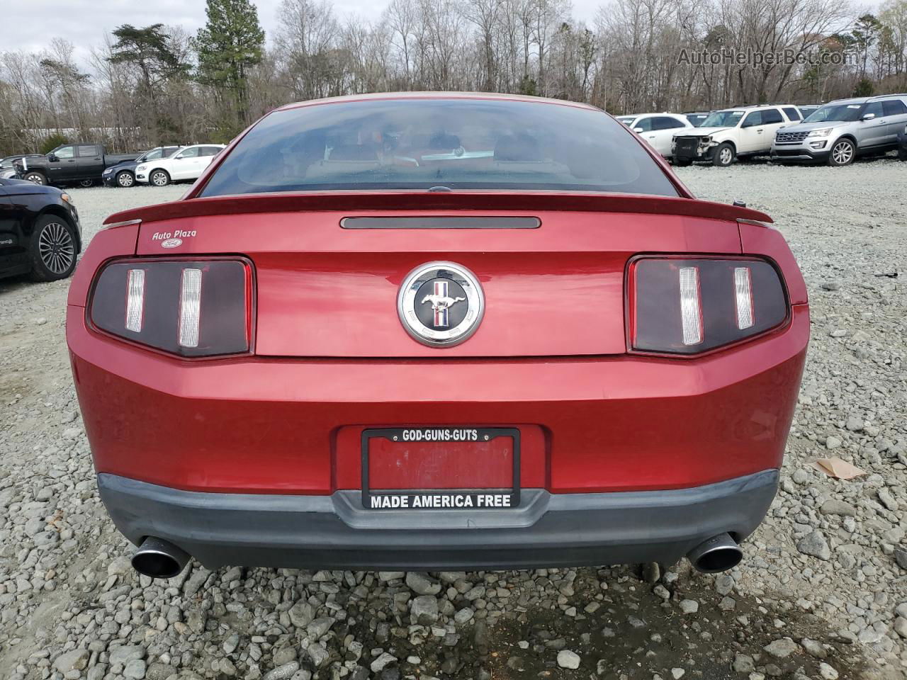 2011 Ford Mustang  Бордовый vin: 1ZVBP8AM9B5112688