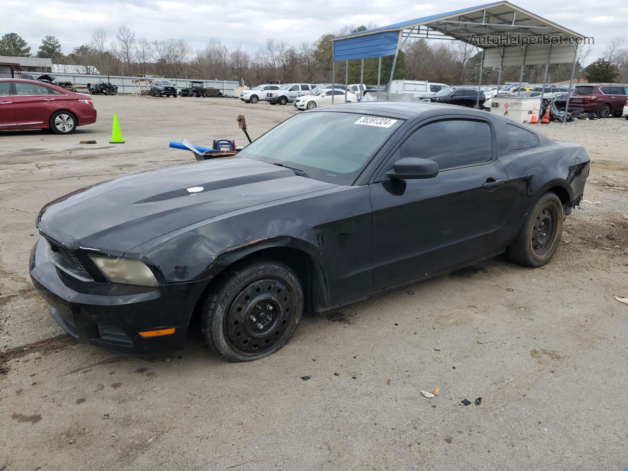 2011 Ford Mustang  Black vin: 1ZVBP8AM9B5150955