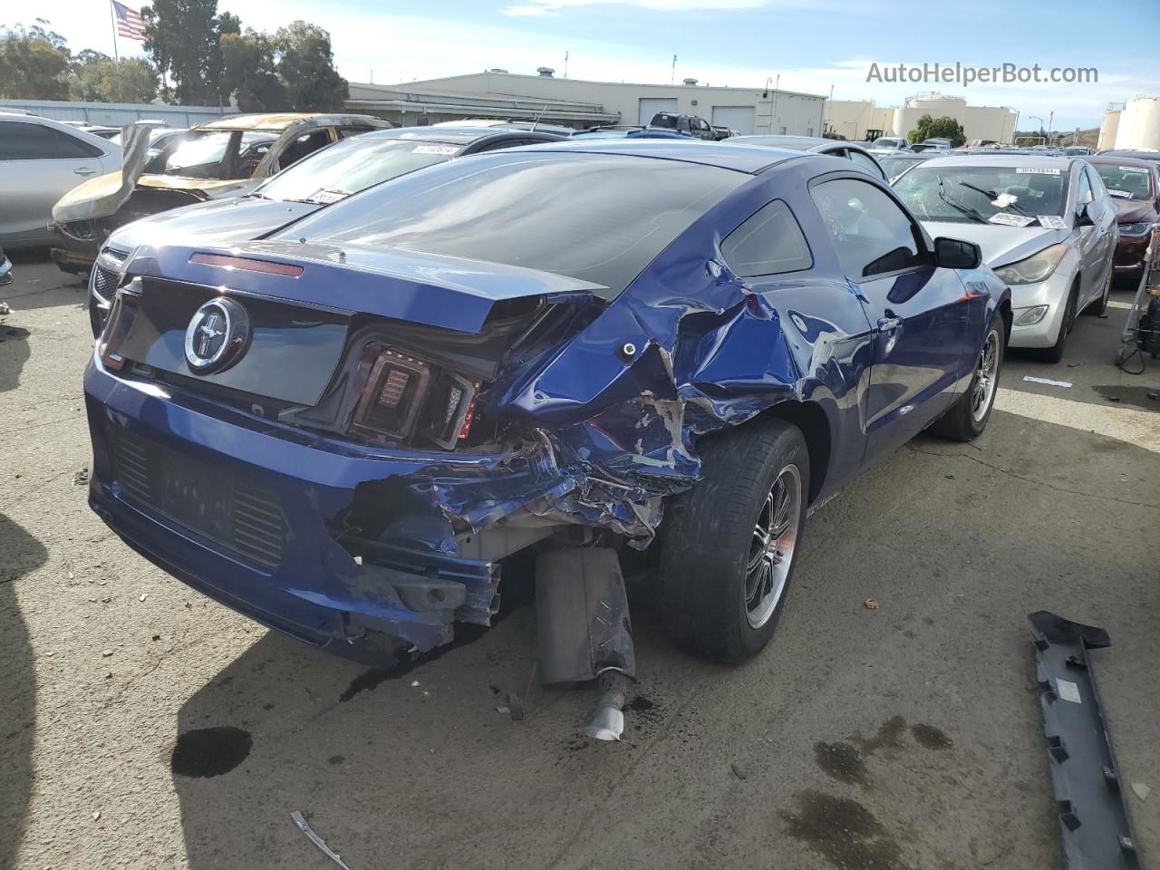 2014 Ford Mustang  Blue vin: 1ZVBP8AM9E5288841