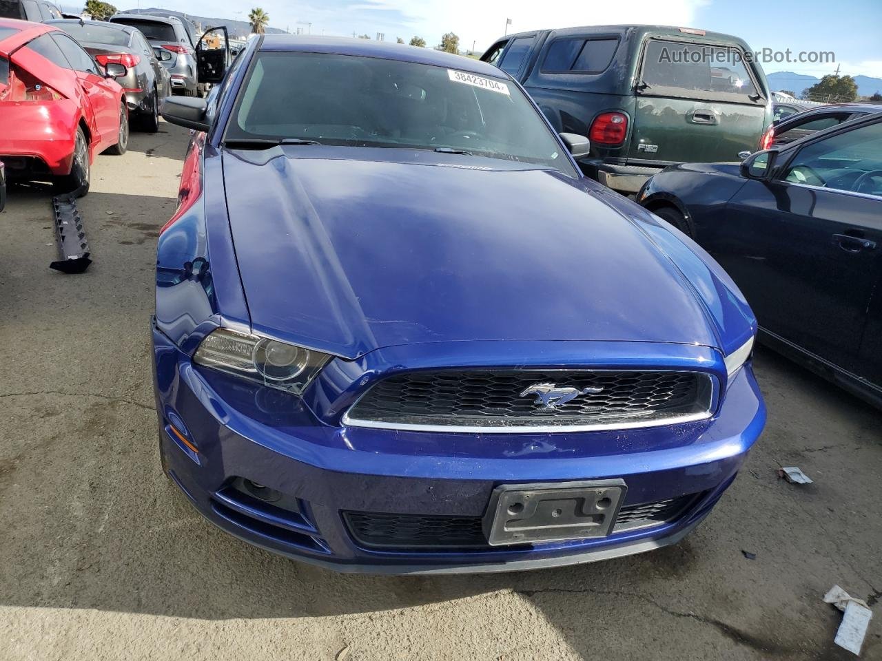 2014 Ford Mustang  Blue vin: 1ZVBP8AM9E5288841