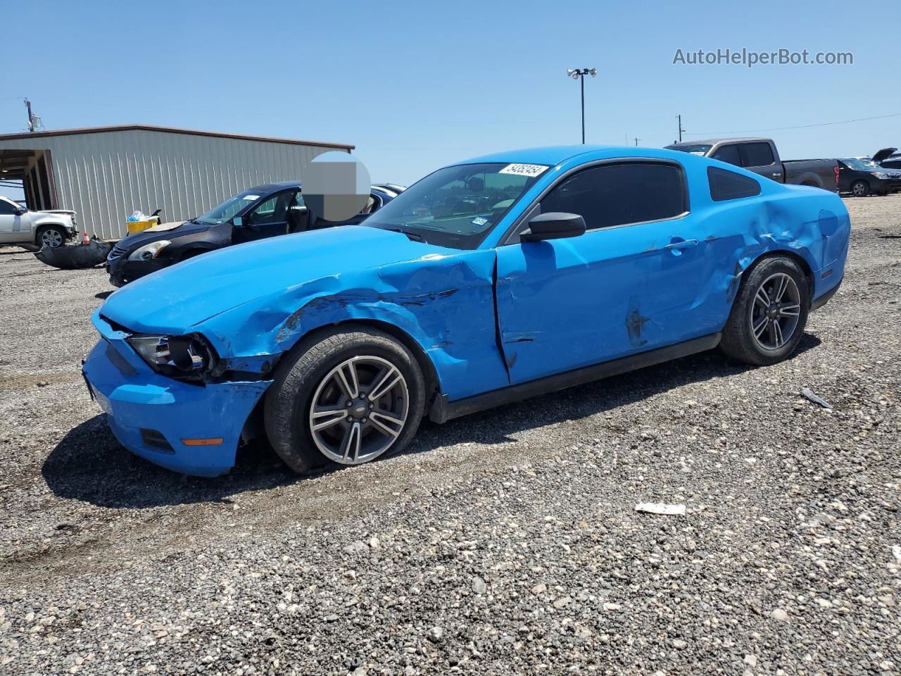 2011 Ford Mustang  Синий vin: 1ZVBP8AMXB5100520