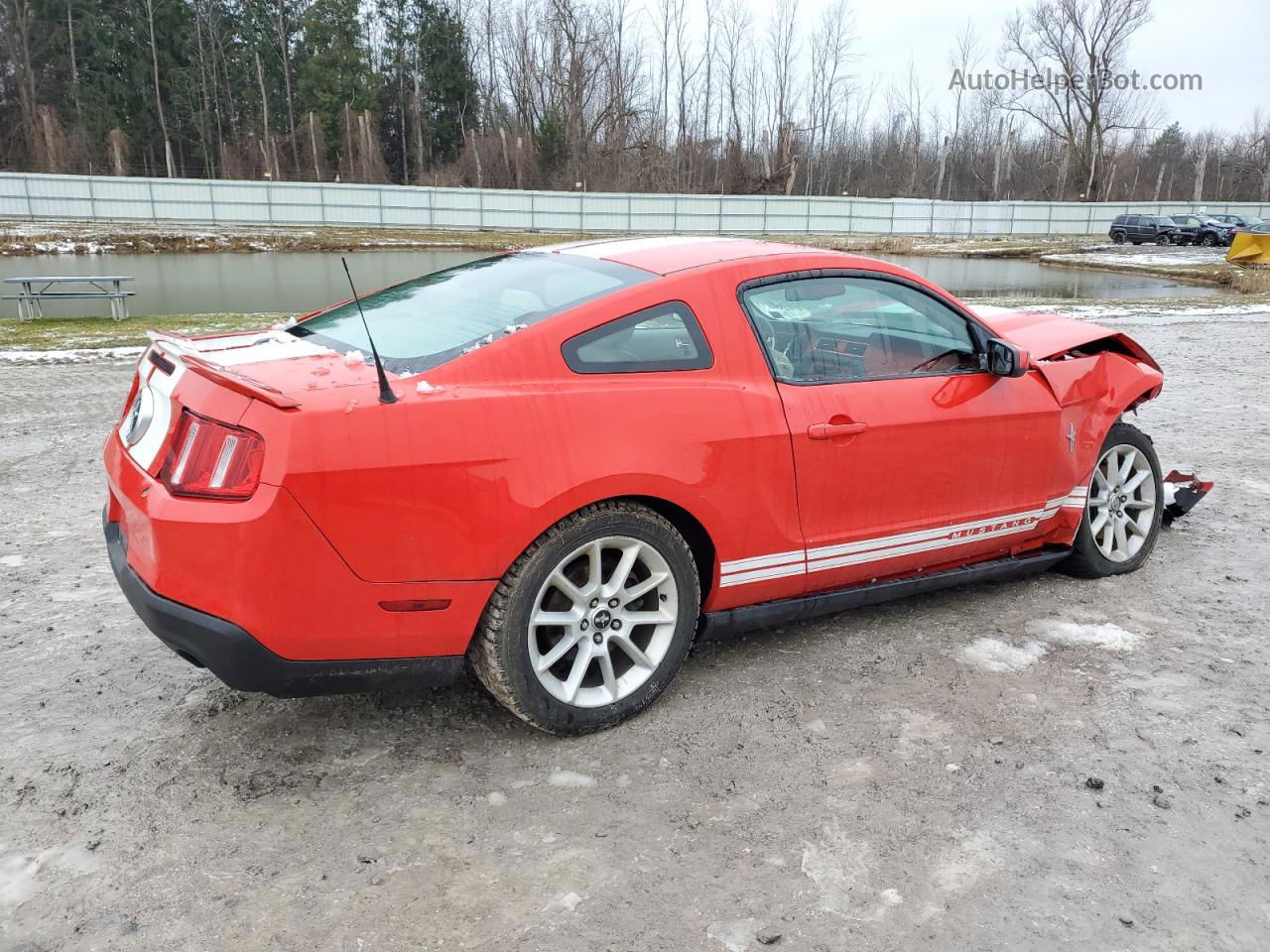 2011 Ford Mustang  Red vin: 1ZVBP8AMXB5105247