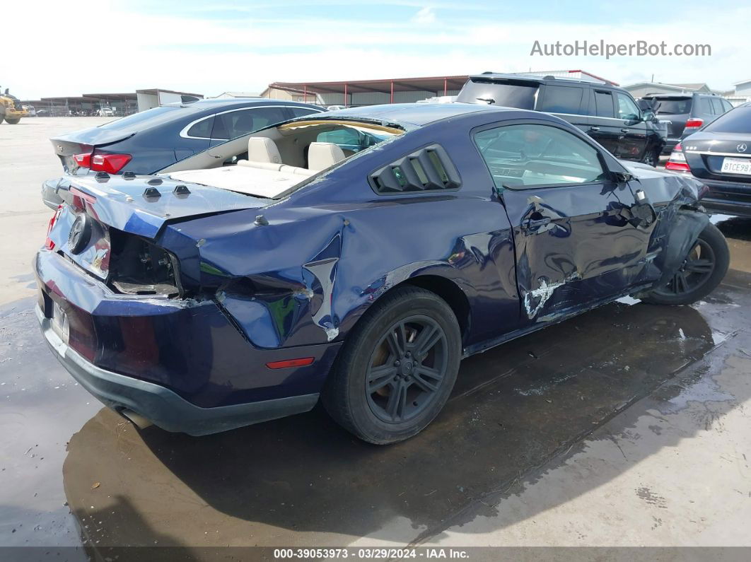 2011 Ford Mustang V6 Premium Blue vin: 1ZVBP8AMXB5110772