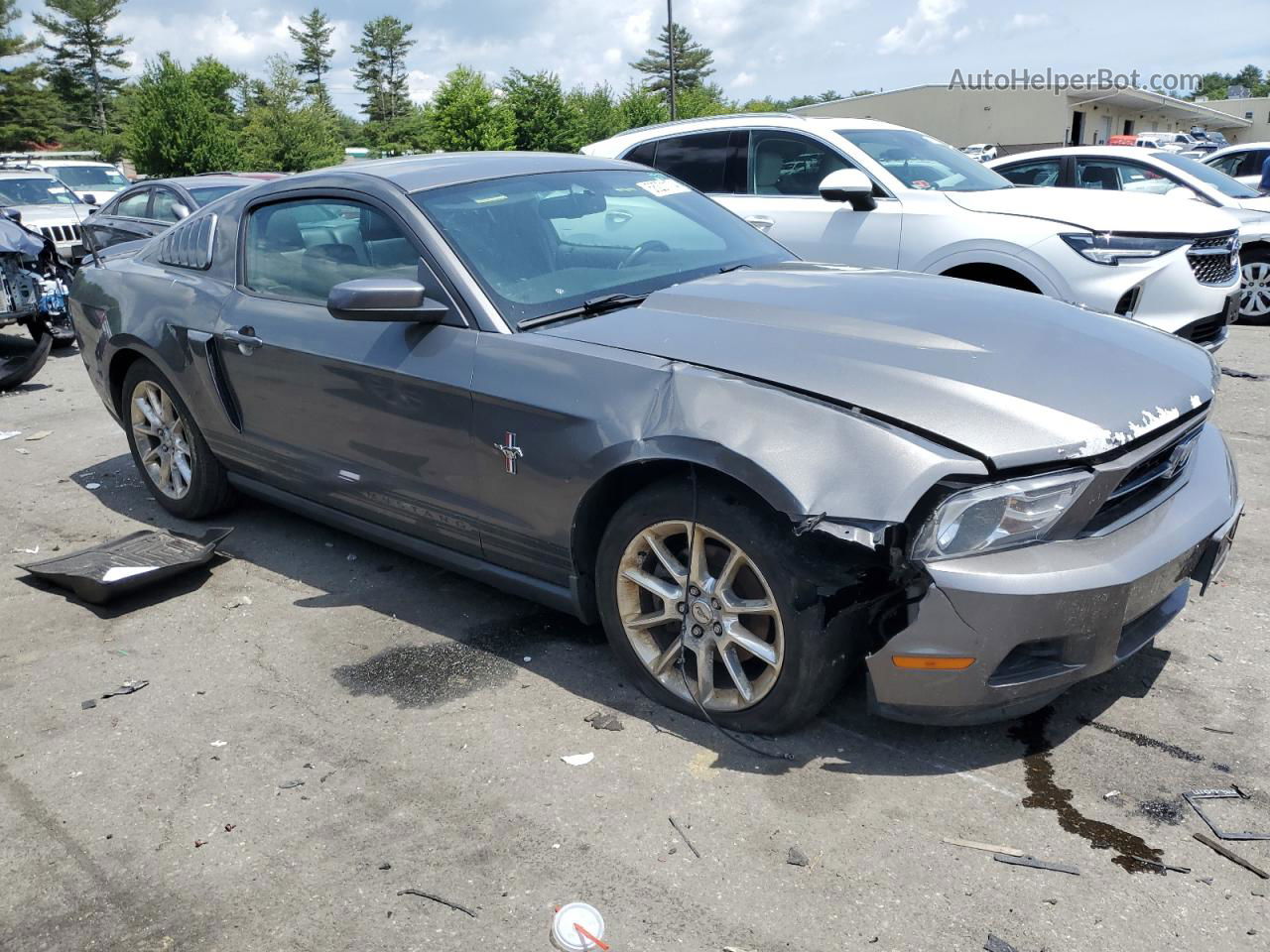 2011 Ford Mustang  Gray vin: 1ZVBP8AMXB5129726