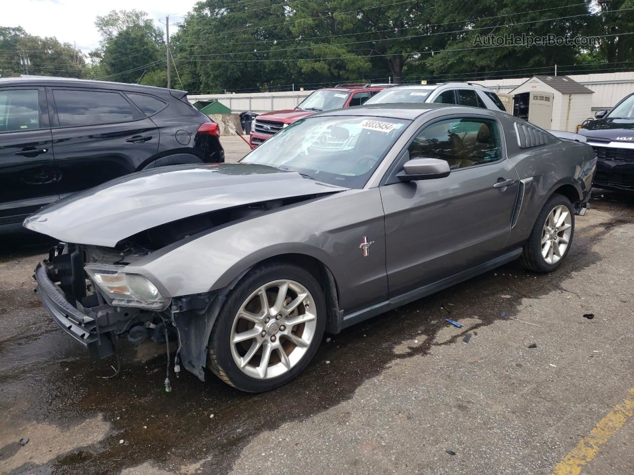 2011 Ford Mustang  Gray vin: 1ZVBP8AMXB5146378