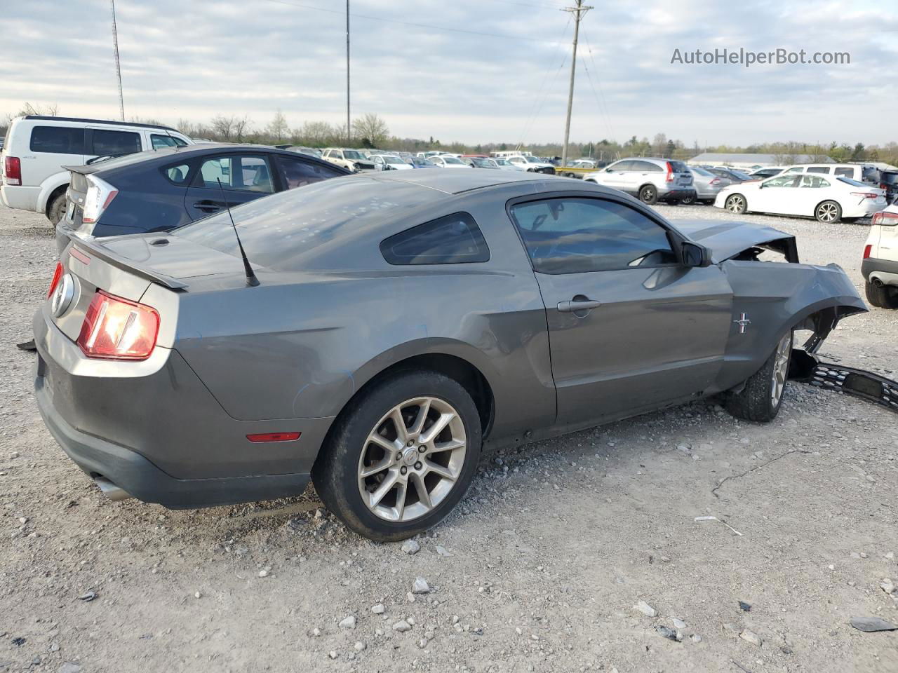 2011 Ford Mustang  Gray vin: 1ZVBP8AMXB5158157