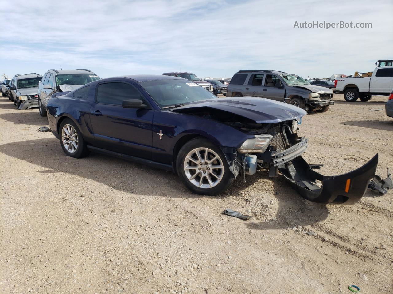 2011 Ford Mustang  Blue vin: 1ZVBP8AMXB5162970