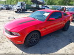 2011 Ford Mustang Gt Red vin: 1ZVBP8CF0B5142287