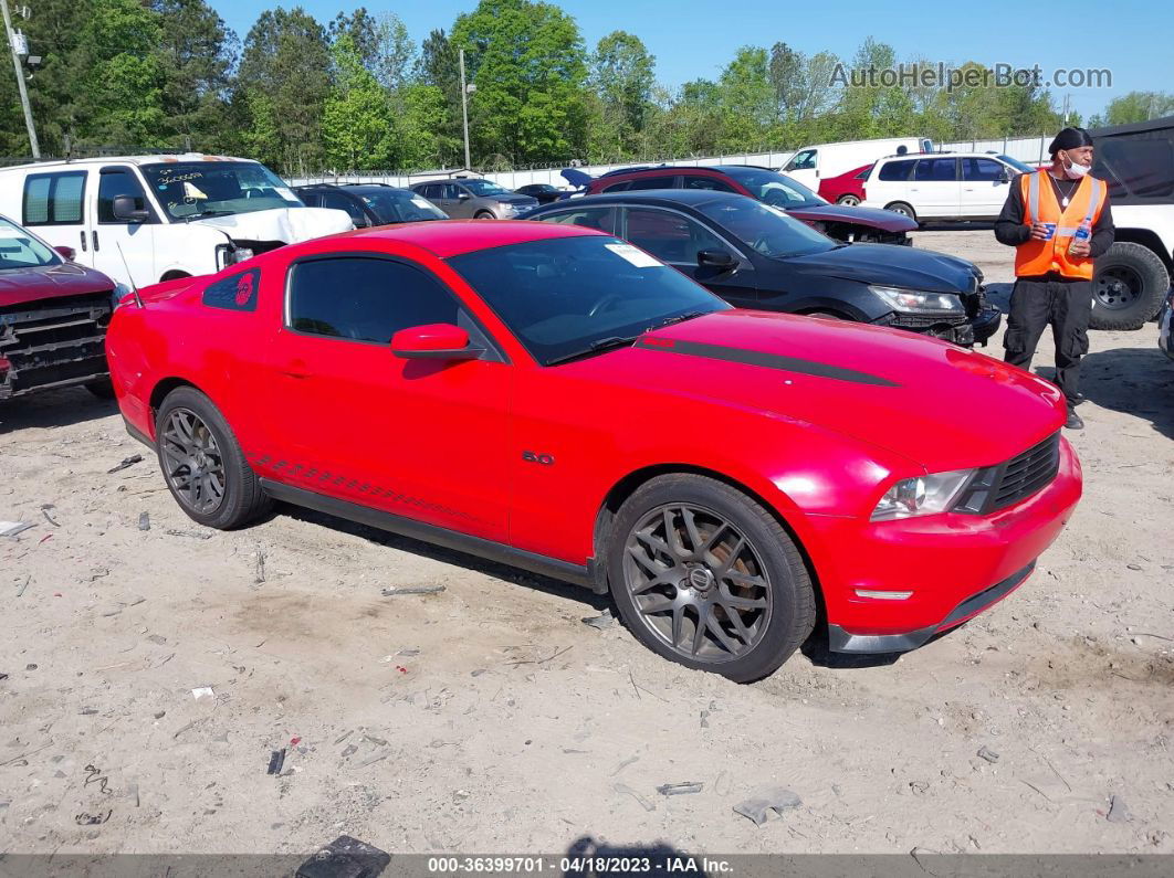 2011 Ford Mustang Gt Red vin: 1ZVBP8CF0B5142287