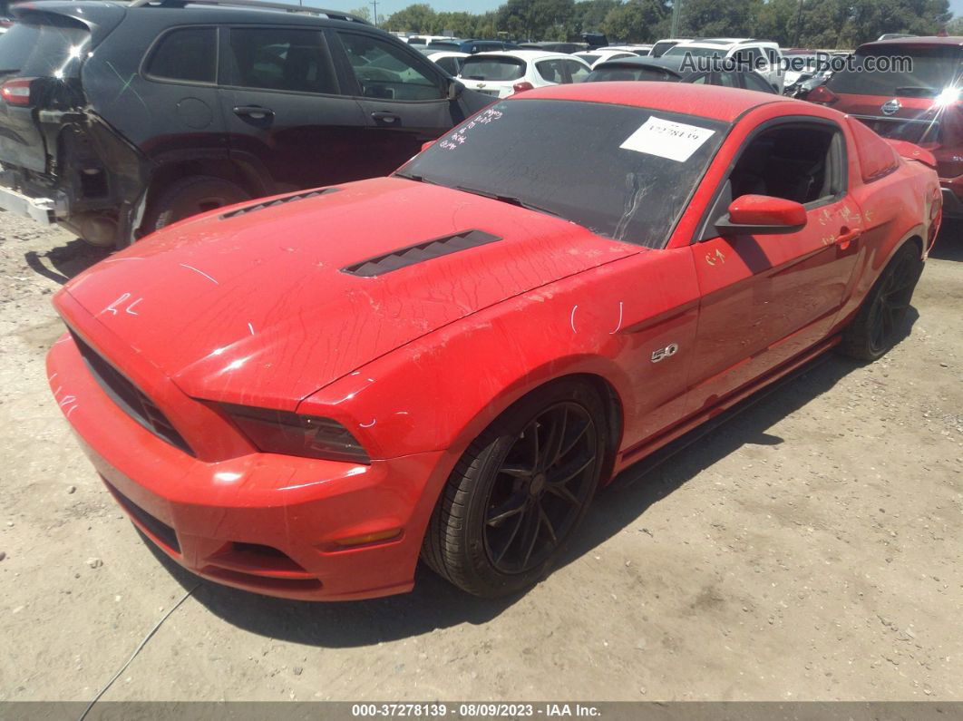2014 Ford Mustang Gt Red vin: 1ZVBP8CF0E5333910