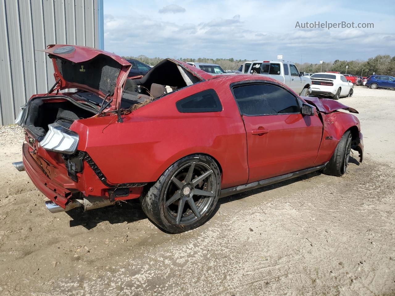 2011 Ford Mustang Gt Red vin: 1ZVBP8CF2B5103636