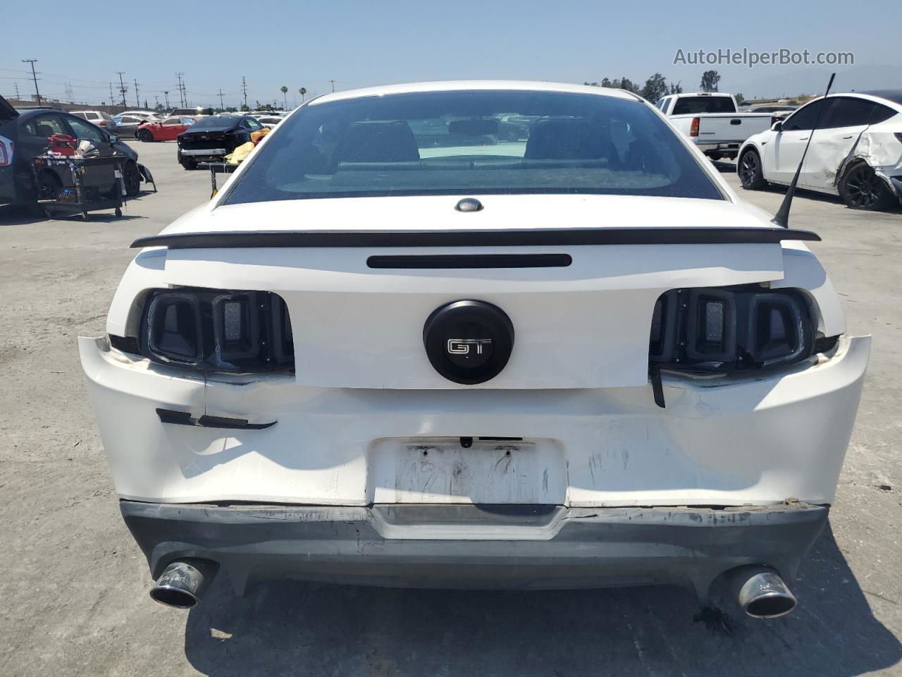 2011 Ford Mustang Gt White vin: 1ZVBP8CF2B5132067