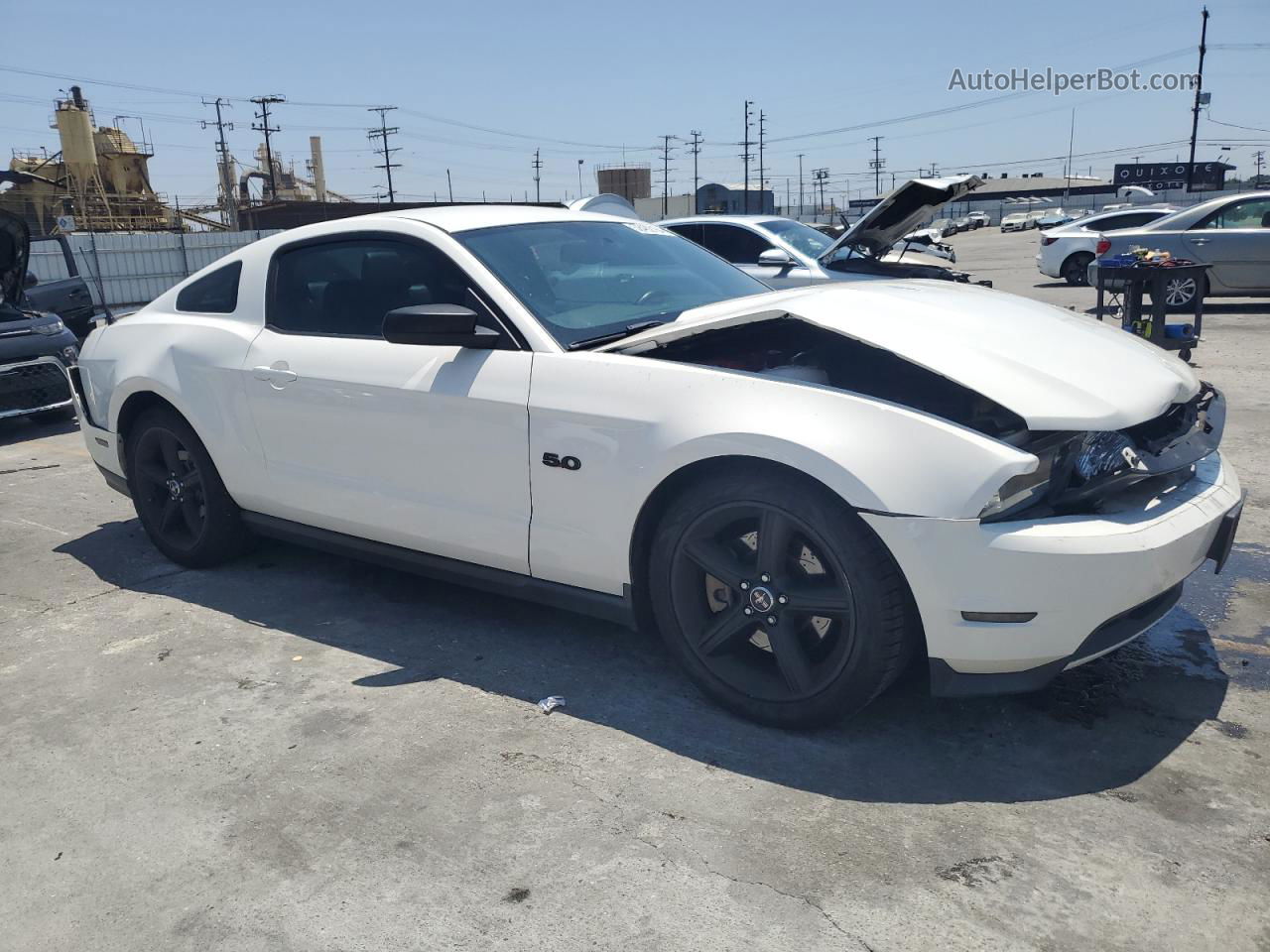 2011 Ford Mustang Gt White vin: 1ZVBP8CF2B5132067