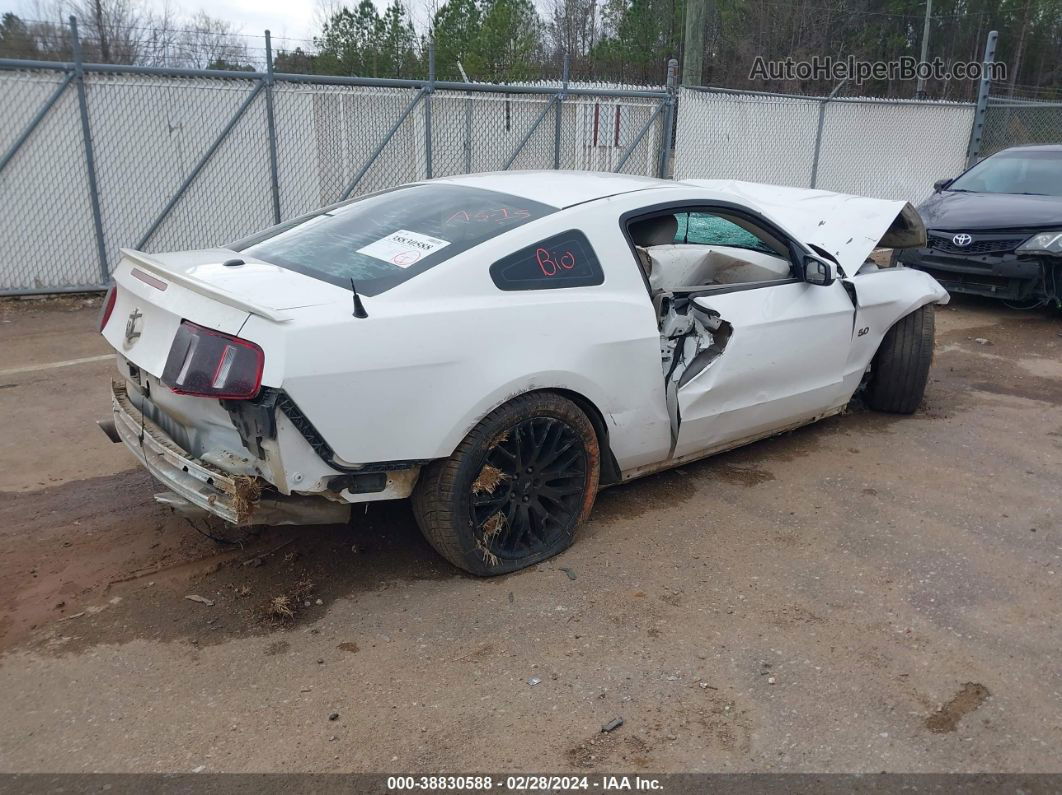 2011 Ford Mustang Gt Premium White vin: 1ZVBP8CF2B5140606