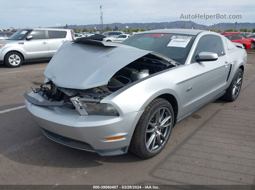 2011 Ford Mustang Gt Premium Silver vin: 1ZVBP8CF3B5152294