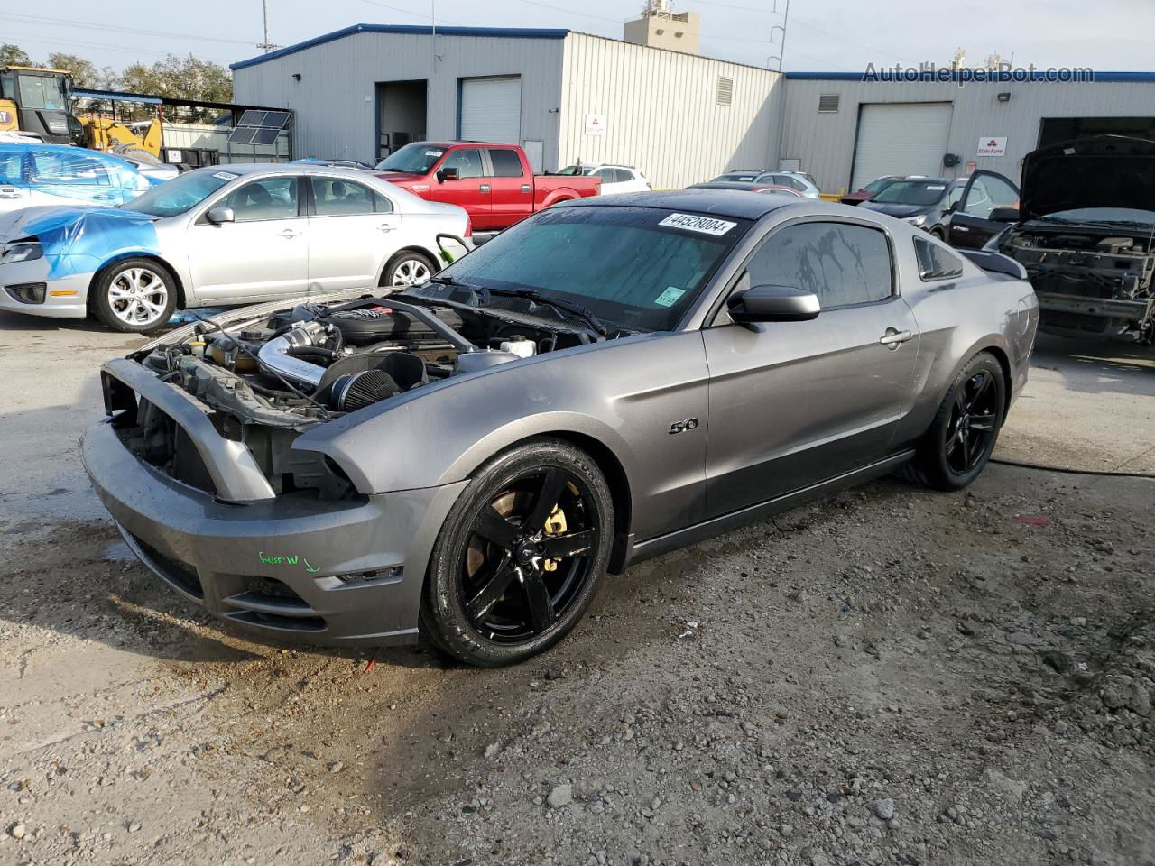 2014 Ford Mustang Gt Gray vin: 1ZVBP8CF3E5244767