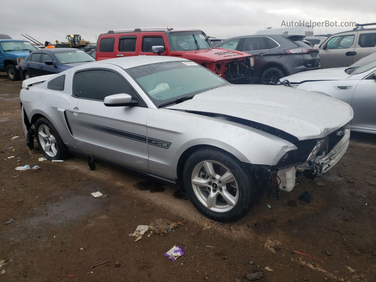 2011 Ford Mustang Gt Серебряный vin: 1ZVBP8CF4B5104710