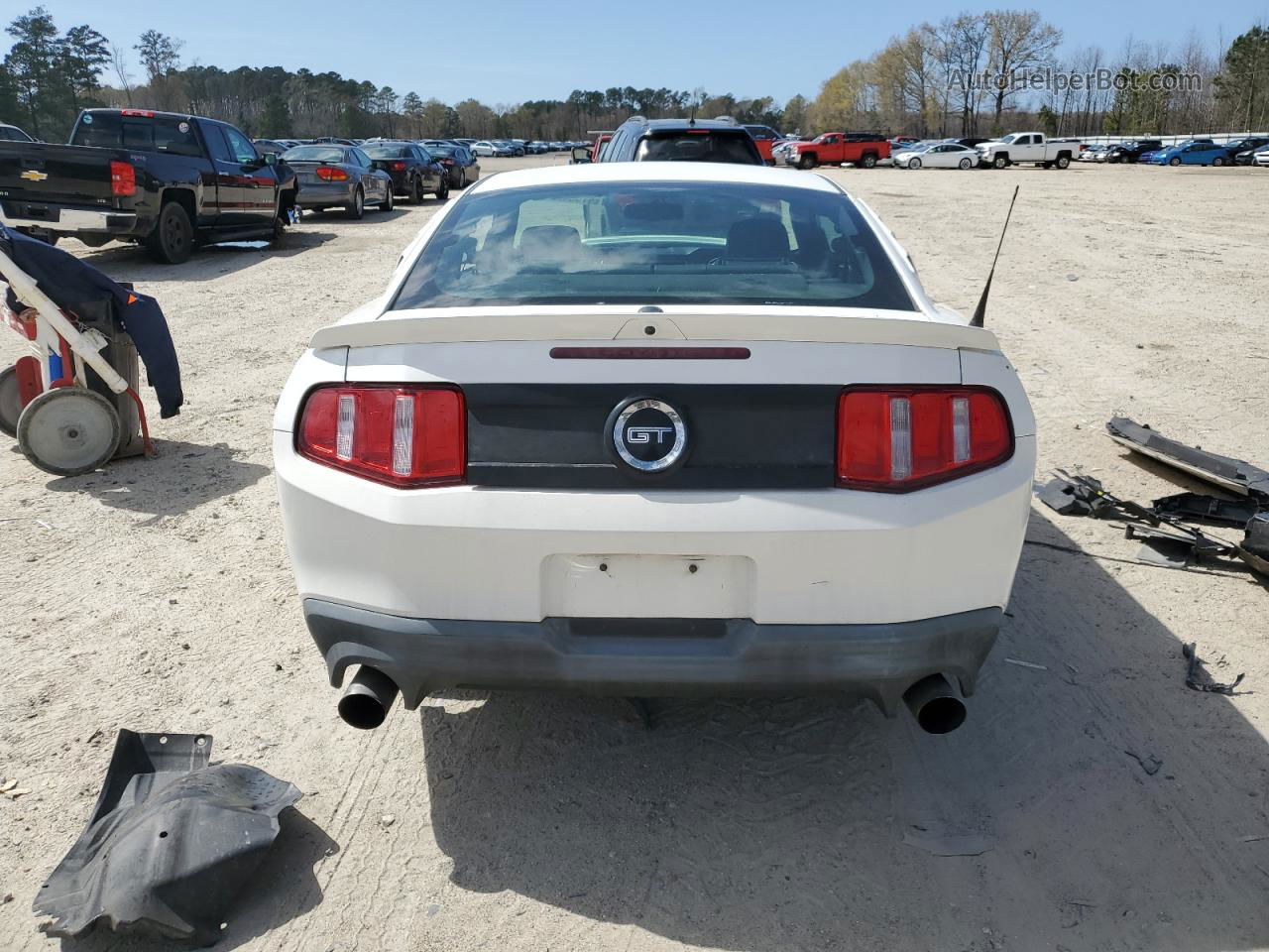 2011 Ford Mustang Gt White vin: 1ZVBP8CF4B5168083