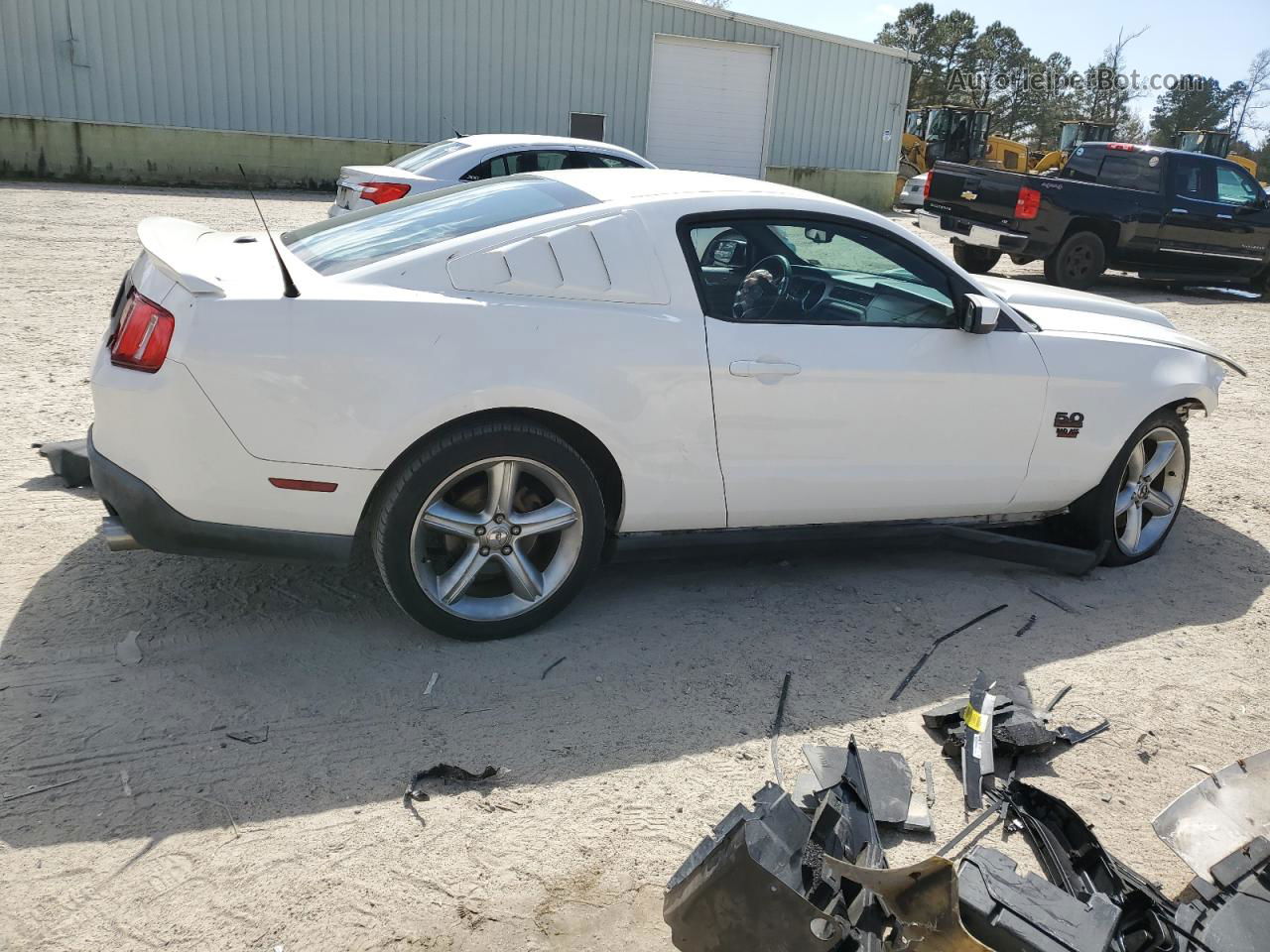 2011 Ford Mustang Gt White vin: 1ZVBP8CF4B5168083