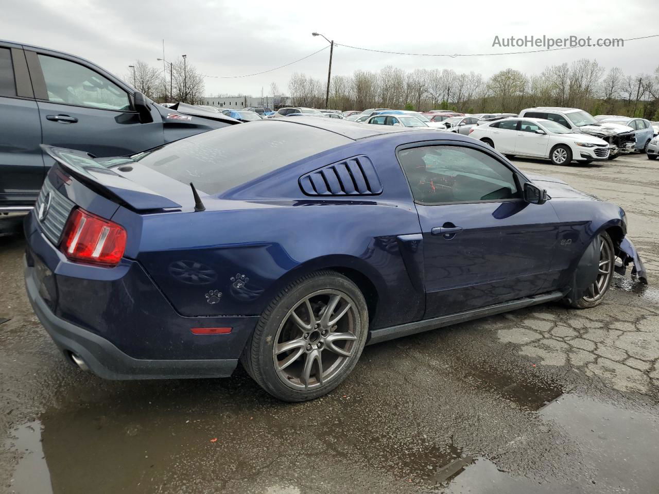 2011 Ford Mustang Gt Blue vin: 1ZVBP8CF5B5164933