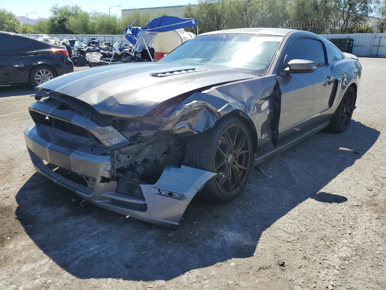 2014 Ford Mustang Gt Gray vin: 1ZVBP8CF6E5284230