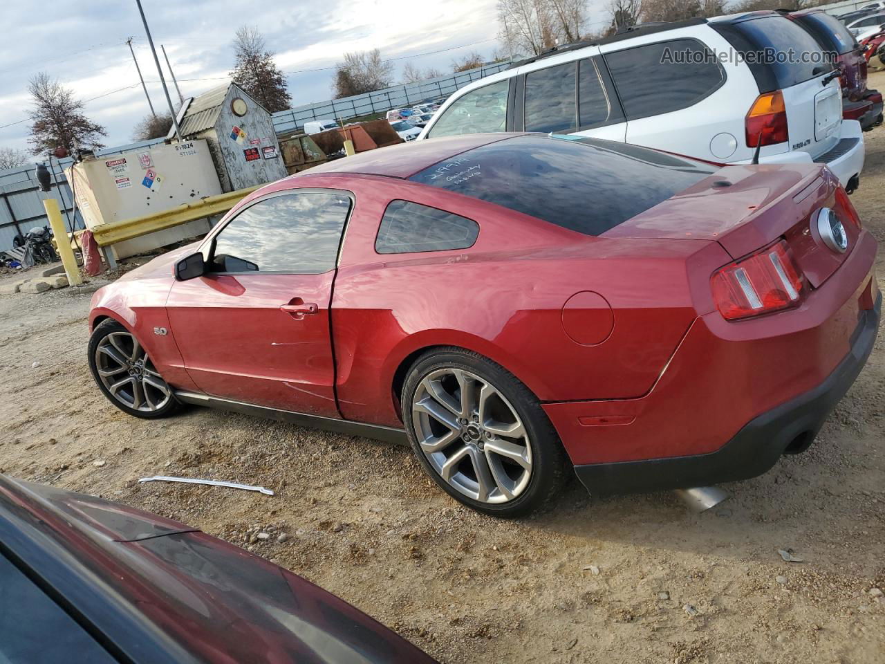 2011 Ford Mustang Gt Red vin: 1ZVBP8CF7B5105477