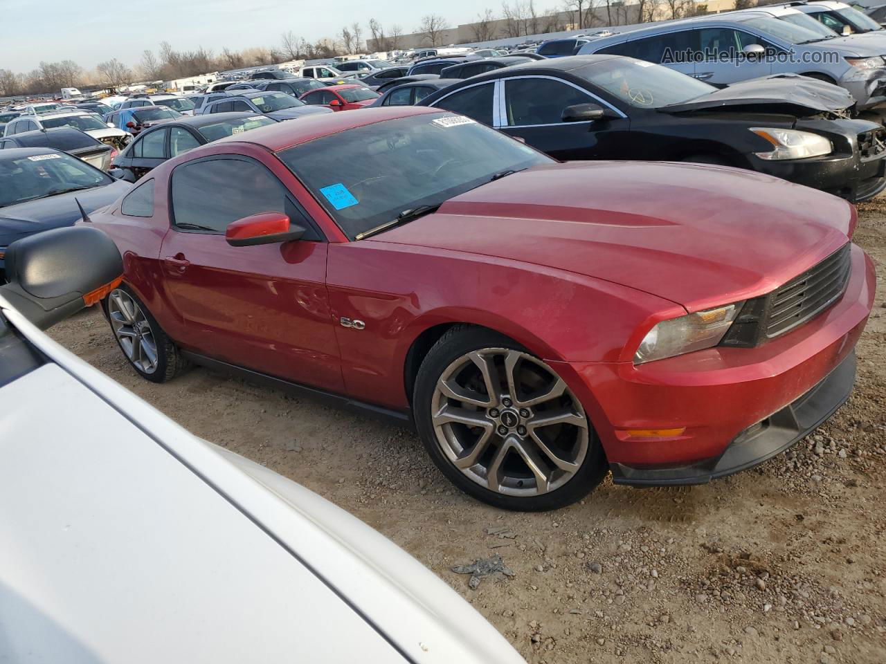 2011 Ford Mustang Gt Красный vin: 1ZVBP8CF7B5105477