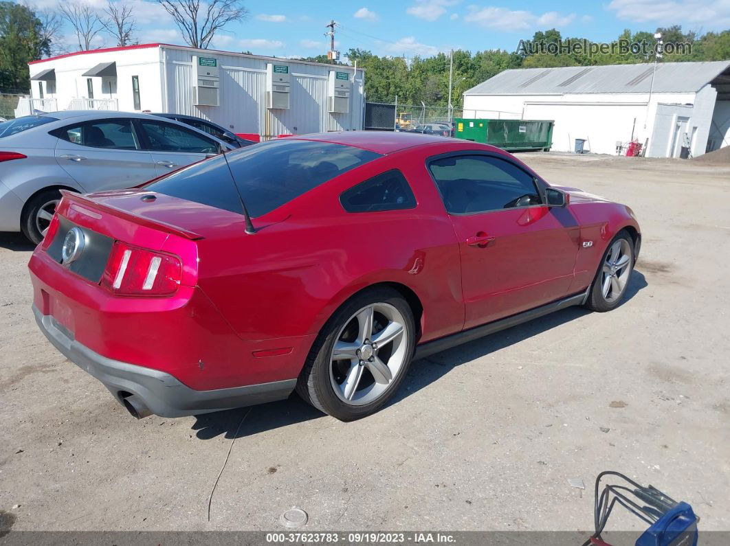 2011 Ford Mustang Gt Premium Red vin: 1ZVBP8CF7B5133604