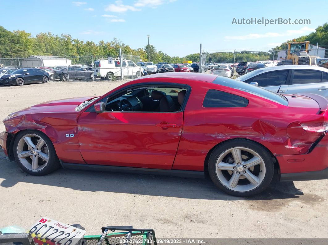 2011 Ford Mustang Gt Premium Red vin: 1ZVBP8CF7B5133604