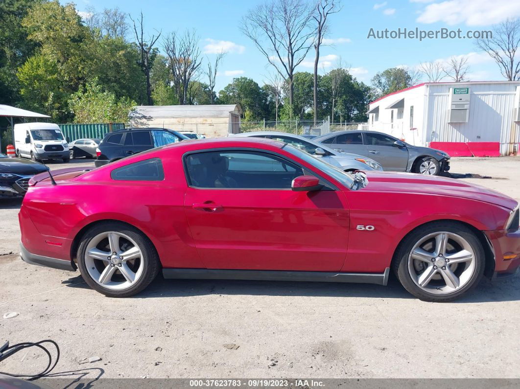 2011 Ford Mustang Gt Premium Red vin: 1ZVBP8CF7B5133604