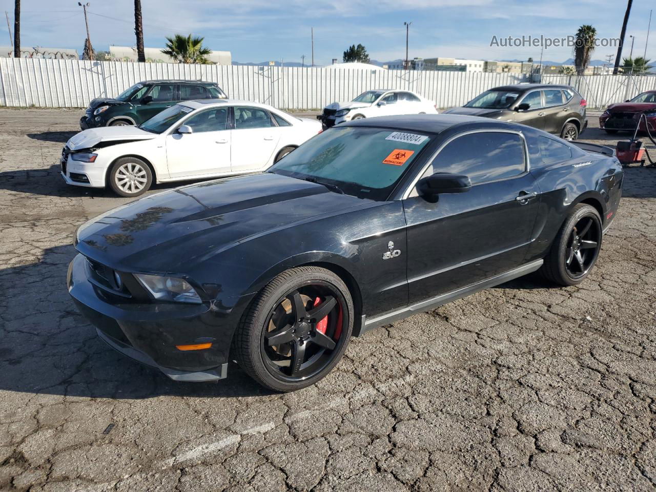 2011 Ford Mustang Gt Черный vin: 1ZVBP8CF7B5142075