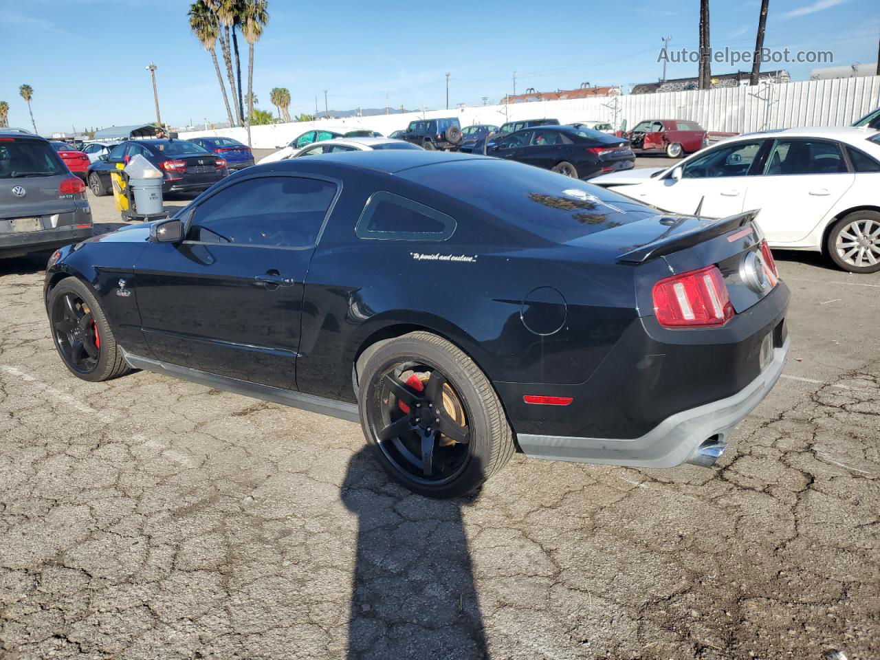 2011 Ford Mustang Gt Черный vin: 1ZVBP8CF7B5142075