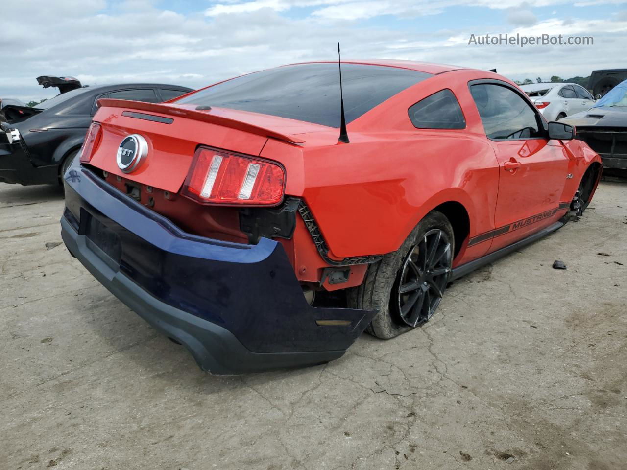 2011 Ford Mustang Gt Red vin: 1ZVBP8CF7B5156316