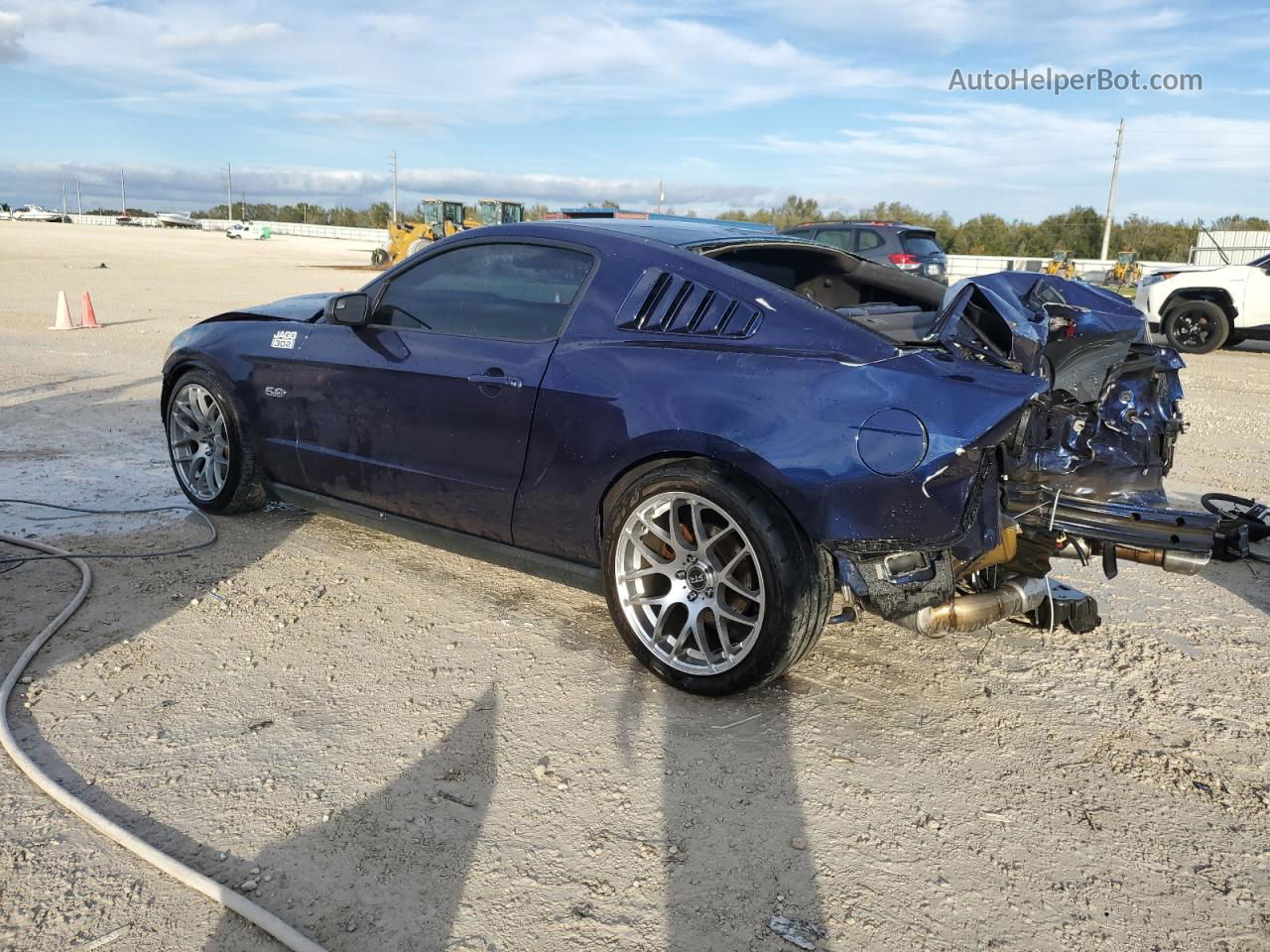 2011 Ford Mustang Gt Синий vin: 1ZVBP8CF7B5167168