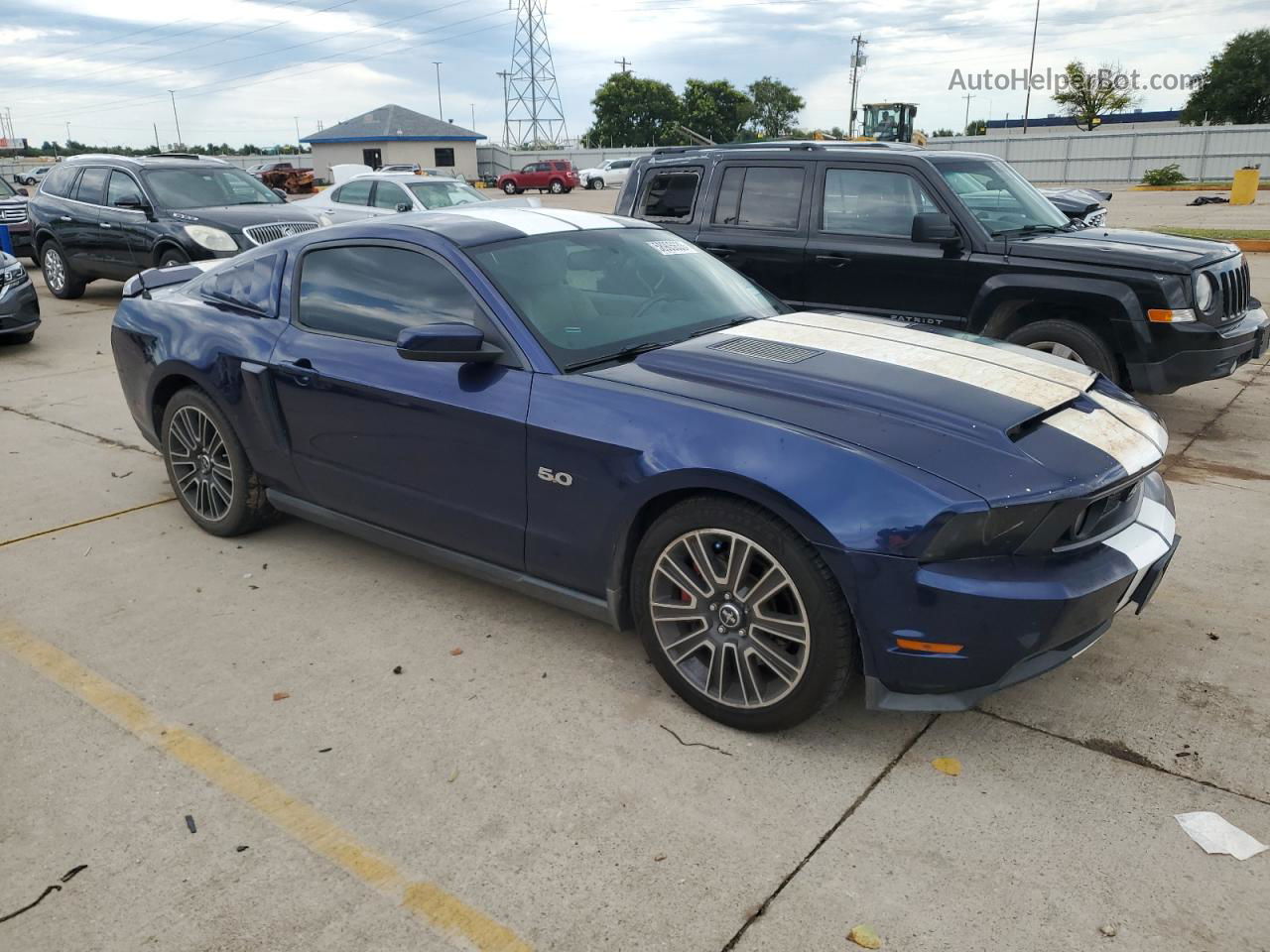 2011 Ford Mustang Gt Blue vin: 1ZVBP8CF8B5149729